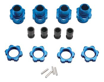 6856X Wheel Hub Set 17mm Short Blue