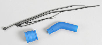 5245 Pipe coupler, molded (blue)/ Exhaust deflecto r