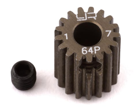 Yeah Racing 64P Hard Coated Aluminum Pinion Gear (17T)